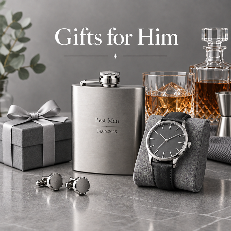 Gifts for Him with subtle home-bar details