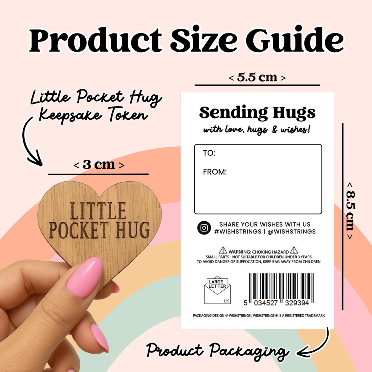 Pocket Hug - Life is an Adventure | Thoughtful Gift for Travelers & Explorers | Keepsake Token for Sending Hugs & Safe Travels