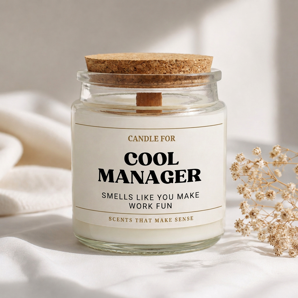 Cool Manager Corporate Candle Thank You Gift