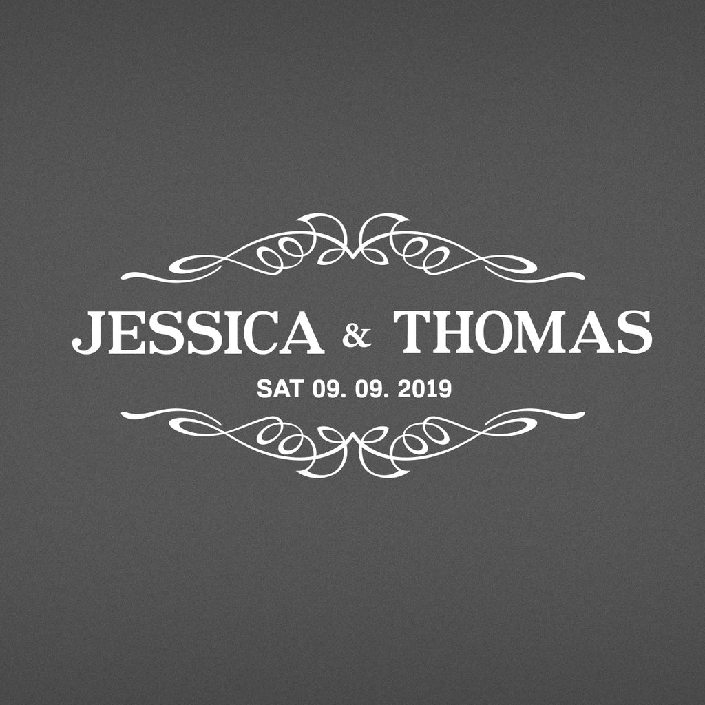 Personalised Wedding Cake Knife & Server Set – Engraved Stainless Steel