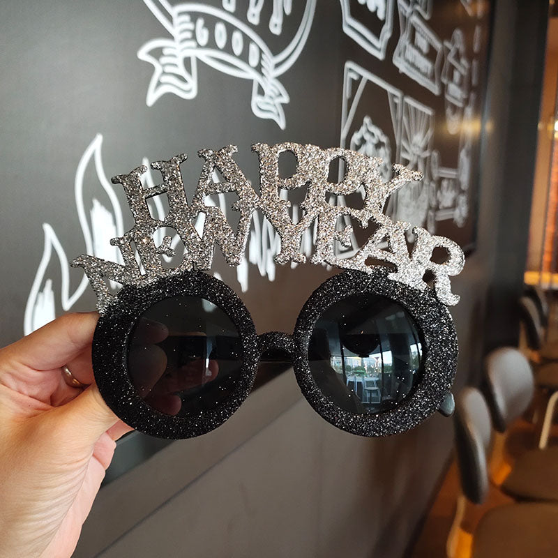 Funny glasses props for new year's day party party