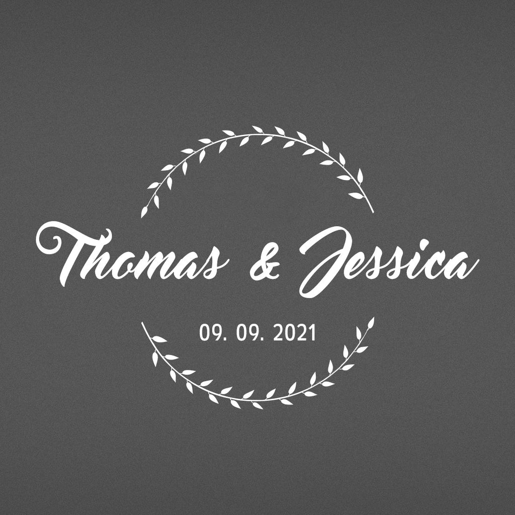 Personalised Wedding Cake Knife & Server Set – Engraved Stainless Steel
