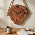 Wall Clock with Hanging Rope | Luxury Rustic Home Decor