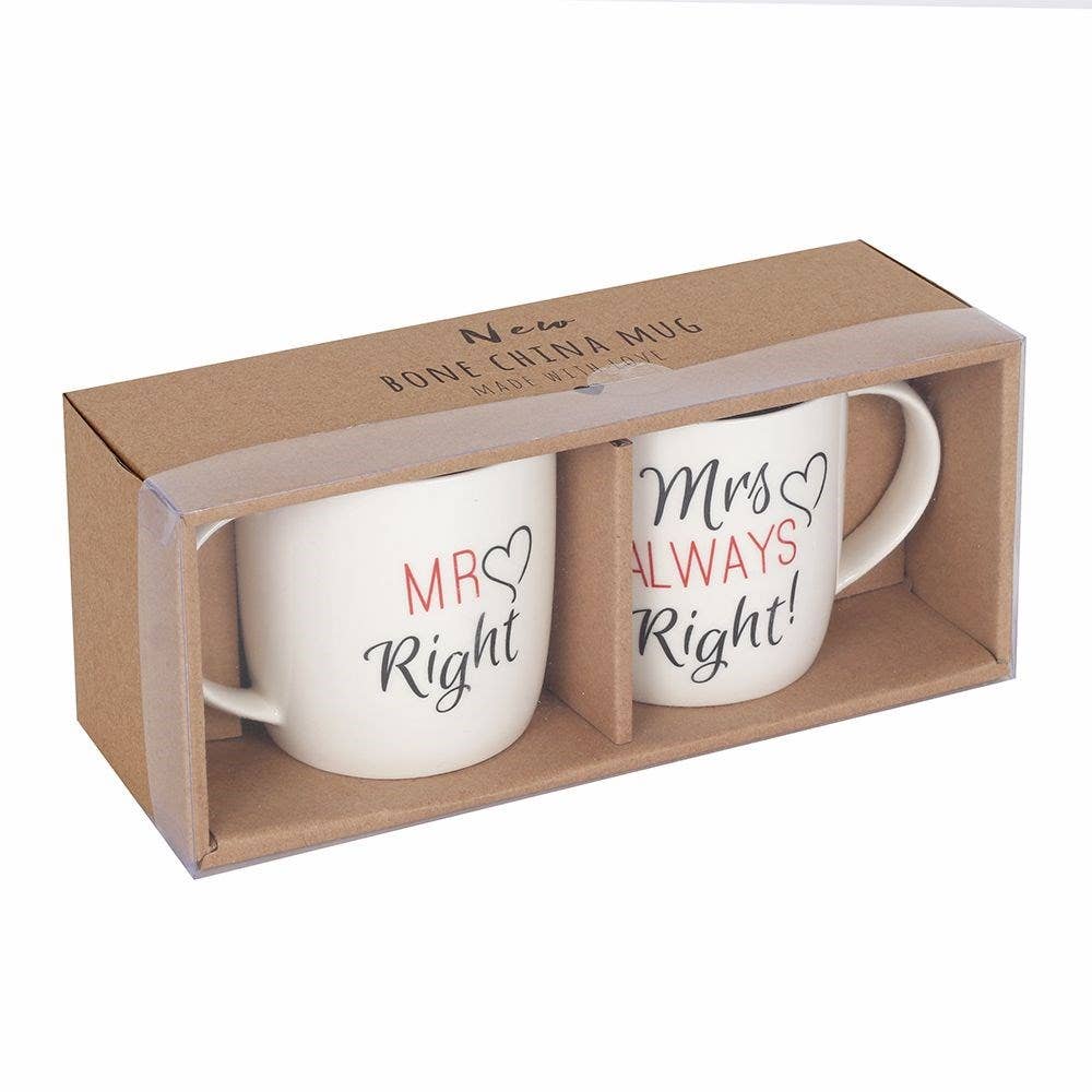 Mr & Mrs Couples Mug Set – Perfect Wedding or Anniversary Gift