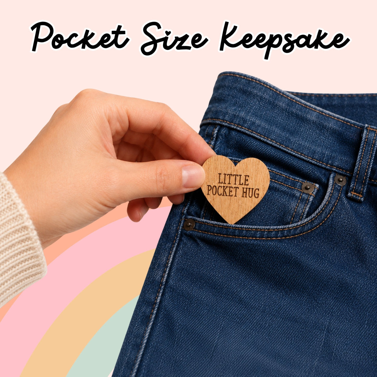 Pocket Hug - Life is an Adventure | Thoughtful Gift for Travelers & Explorers | Keepsake Token for Sending Hugs & Safe Travels
