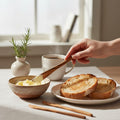 Handcrafted 20 cm Olive Wood Butter Knife & Spreader (Pack of 4)