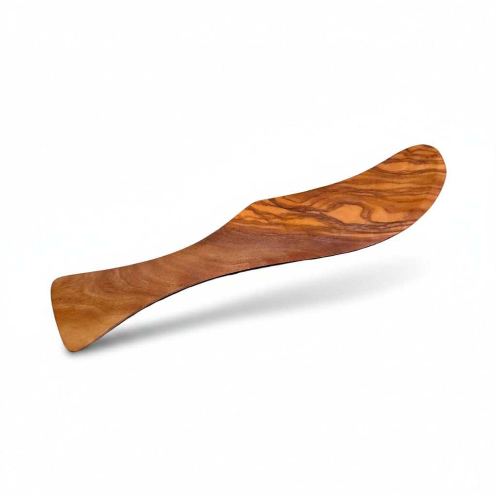Handcrafted Olive Wood Butter Spreader & Knife (Pack of 4)