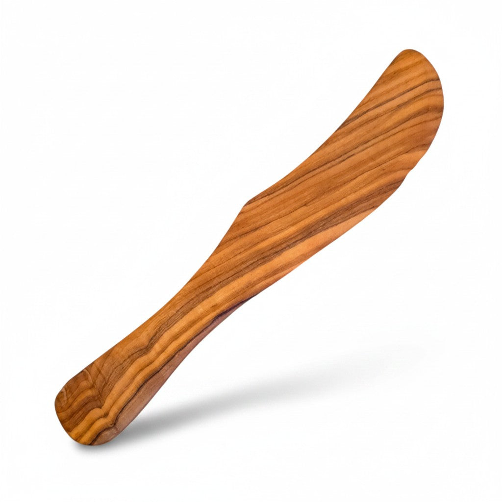 Handcrafted Olive Wood Butter Spreader & Knife (Pack of 4)
