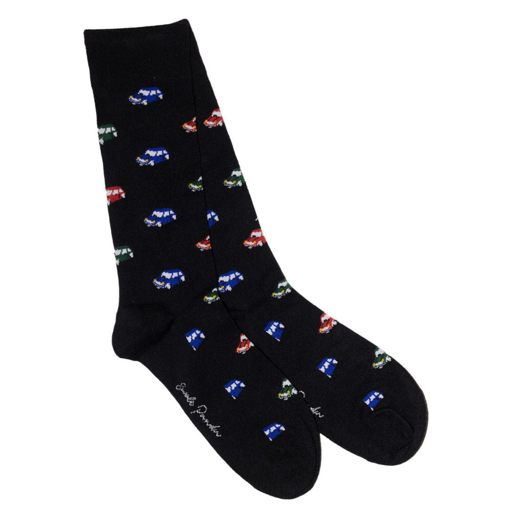 Racing Car Sock Box - 4 Pairs of Bamboo Socks (His)