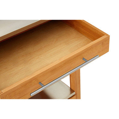 Harlow Natural Bamboo 4 Drawer Kitchen Trolley