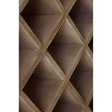 Toba Recycled Pine Wood and Stone Top Bar Cabinet