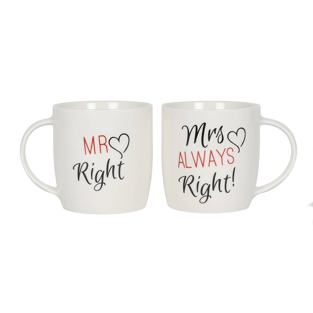 Mr & Mrs Couples Mug Set – Perfect Wedding or Anniversary Gift