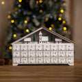 White Wooden Advent Calendar (With Roof)