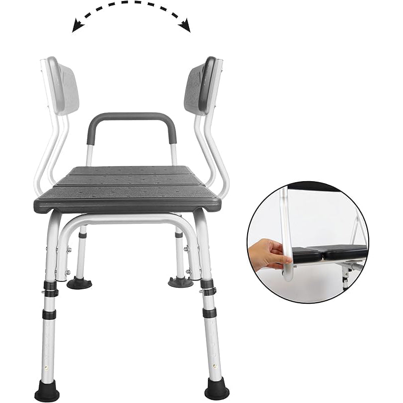 Non Slip Bath Seat with Padded Armrest Chair for Elderly Disabled PEPE Mobility