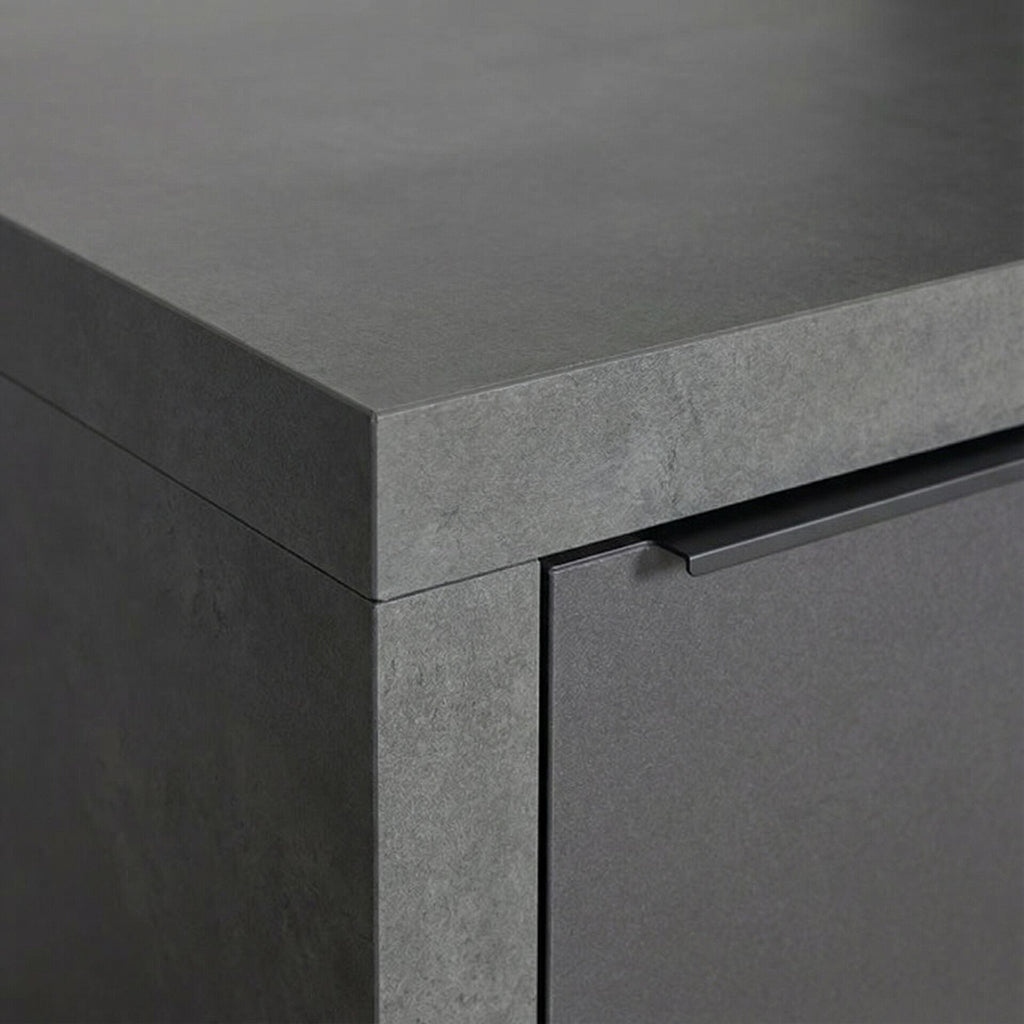 Maze - Ember Small Corner Outdoor Kitchen with Fridge - Grey