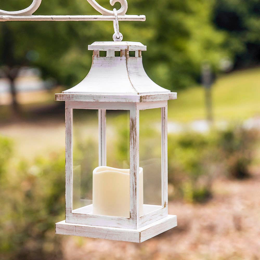 LED Vintage Decorative Ivory Lantern Hampton
