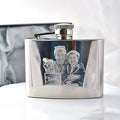 Personalised Engraved Hip Flask – Photo & Text Stainless Steel Gift