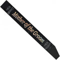 hen  night Black Satin & Diamante Mother of the Groom Sash