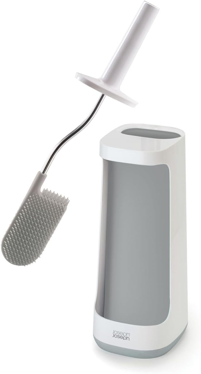 Joseph Joseph Flex Plus - Smart Hygienic Silicone Toilet Brush with Storage Bay, New