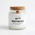 40th Birthday Candle Funny Birthday Gift