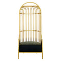 Eliza Gold Finish Dome Cage Chair