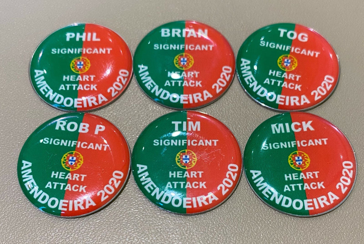 Personalised Golf Ball Markers for Groups & Society Events