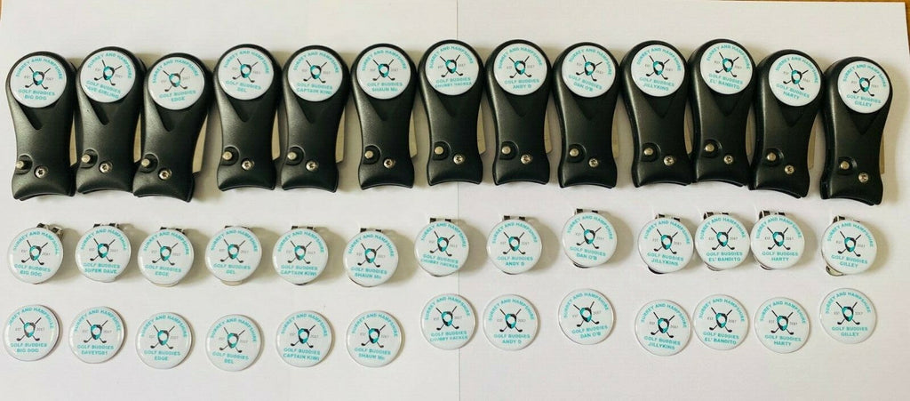 Personalised Golf Ball Markers for Groups & Society Events