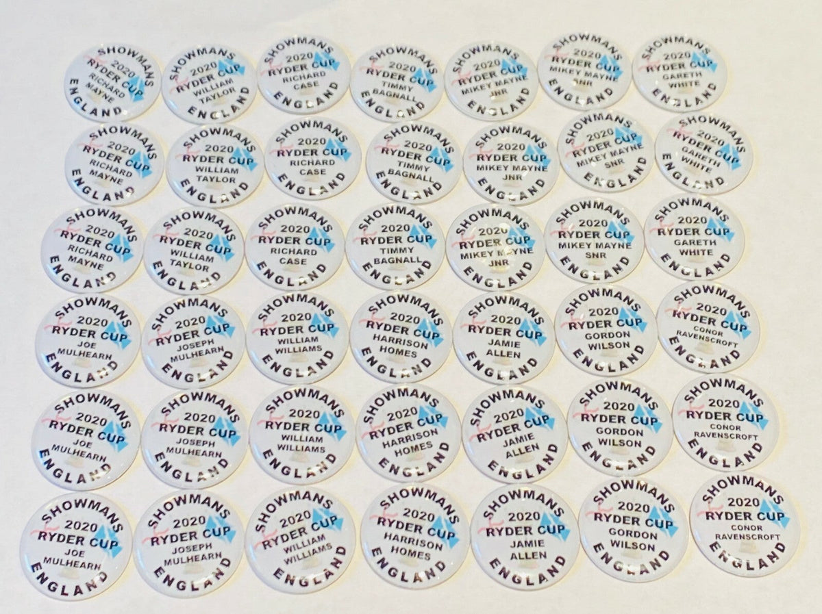 Personalised Golf Ball Markers for Groups & Society Events