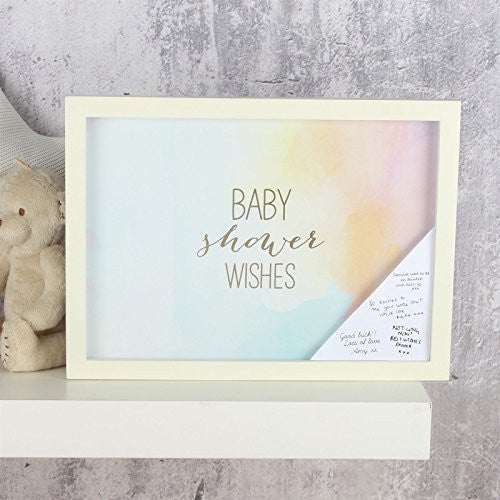 Velvet Olive MDF Wall Frame Baby Shower Wishes