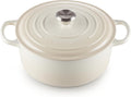 Le Creuset Signature Enamelled Cast Iron, 26 cm, 5.3 L, Meringue, New but open, scruffy box