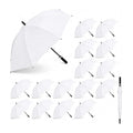 White Wedding Umbrellas 54 Inch Extra Large Bride Groom 16 Pack Weewooday