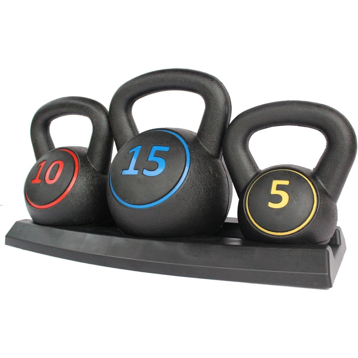Kettlebell Set 3 Piece 2.2kg 4.5kg 6.8kg Weights Stand Home Gym HIONRE KB01S
