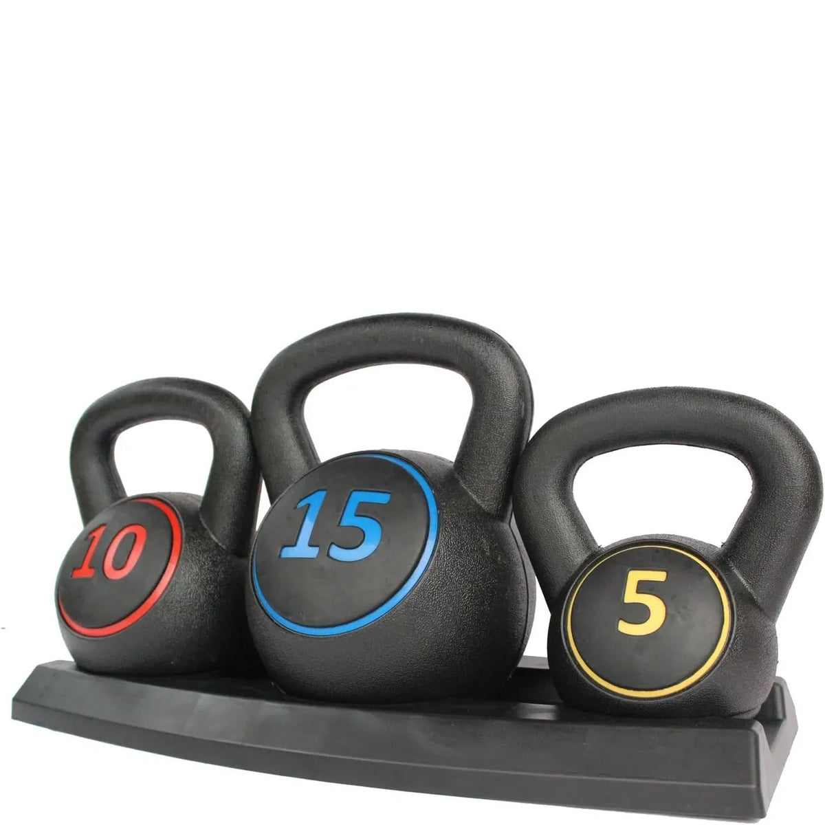 Kettlebell Set 3 Piece 2.2kg 4.5kg 6.8kg Weights Stand Home Gym HIONRE KB01S