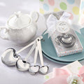 Love Beyond Measure Heart Shaped Measuring Spoons Baby Shower Set of 4