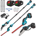 Cordless Pole Hedge Trimmer Pole Saw 4 in 1 7.05FT Extension ONEVAN Garden Tool