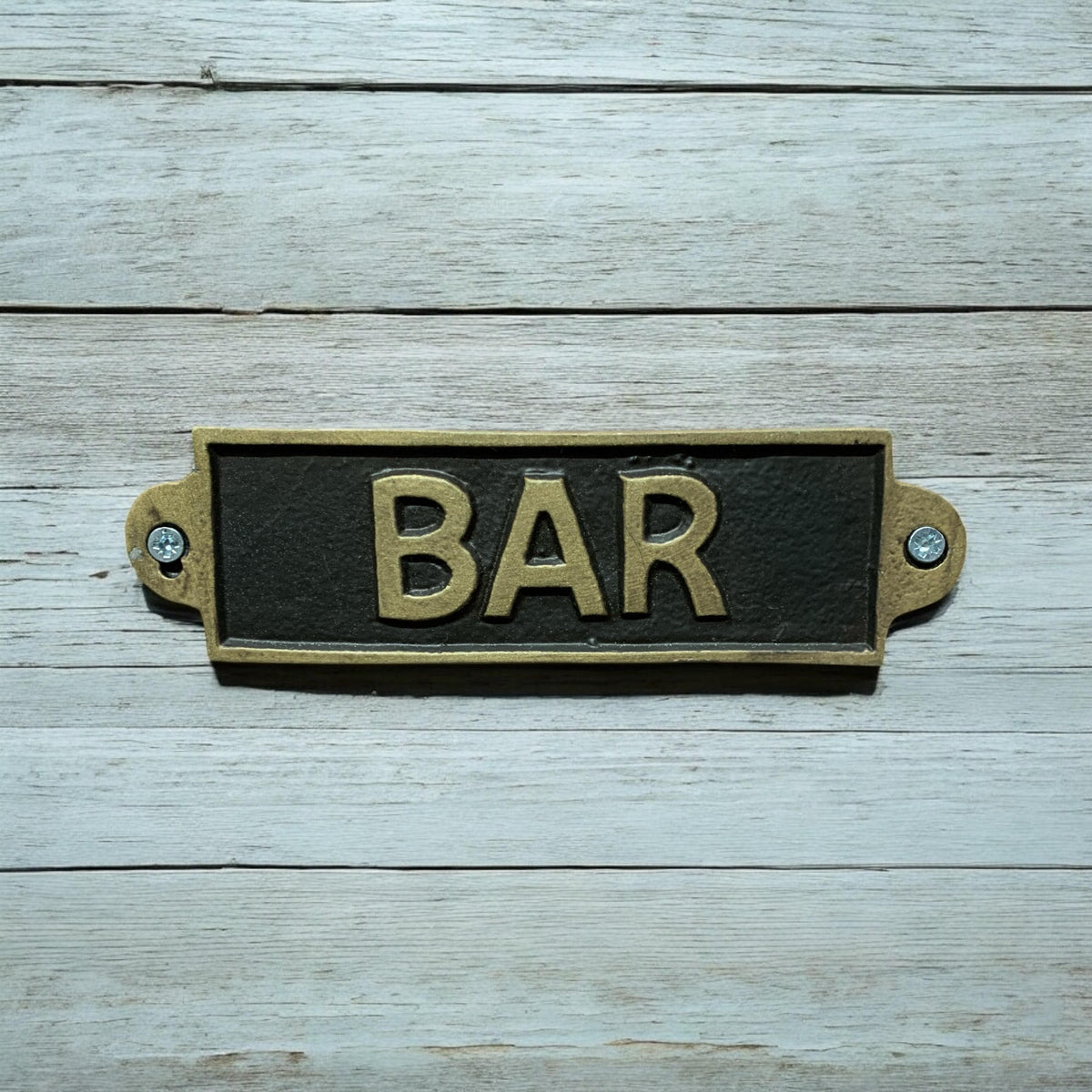 Bar Metal Sign