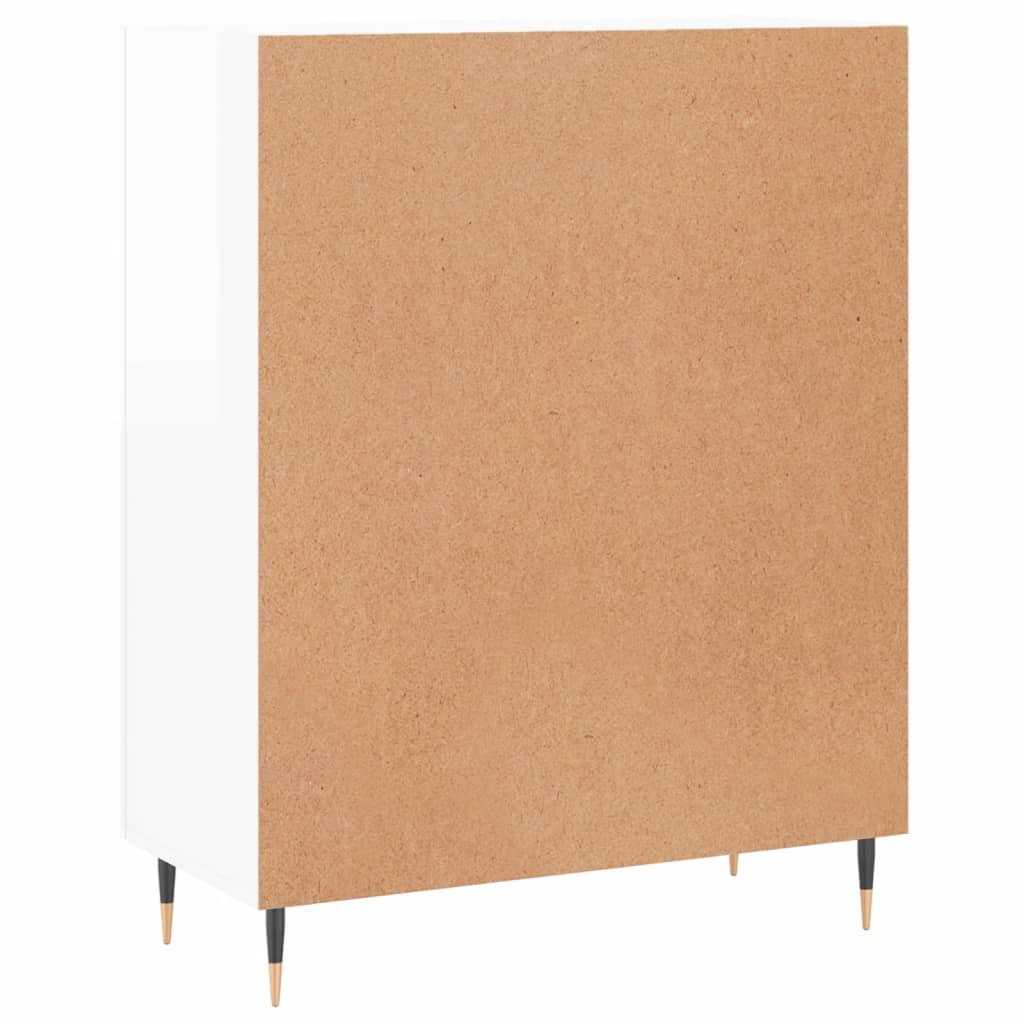 Sideboard High Gloss White 69.5x34x90 cm Engineered Wood