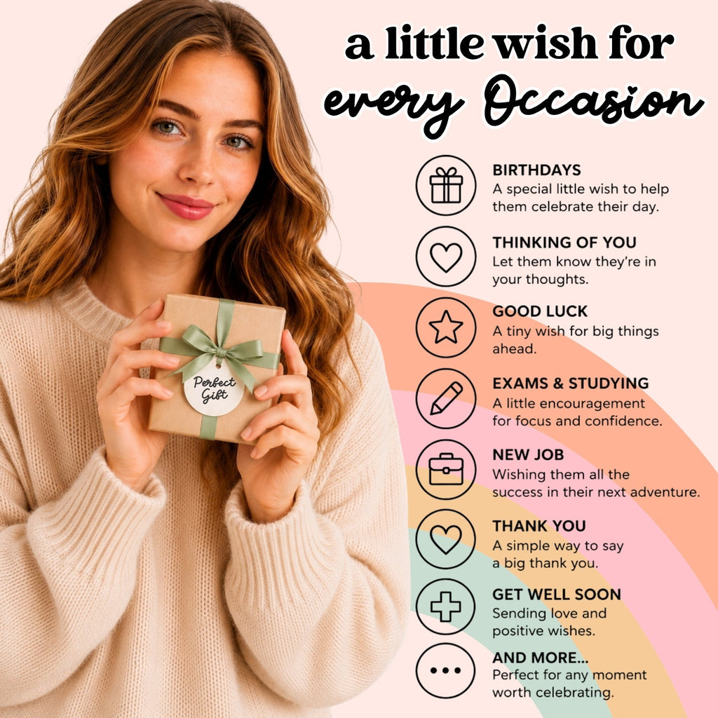 New Mum Wish Bracelet Adjustable Waxed Cotton Cord Baby Shower Gift Card Included