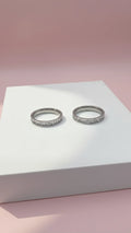 Box of 36 Set Of Eternity Crystal Rings