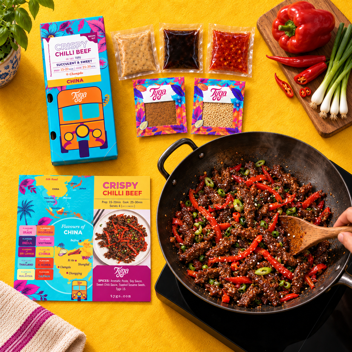 Crispy Chilli Beef Recipe Kit
