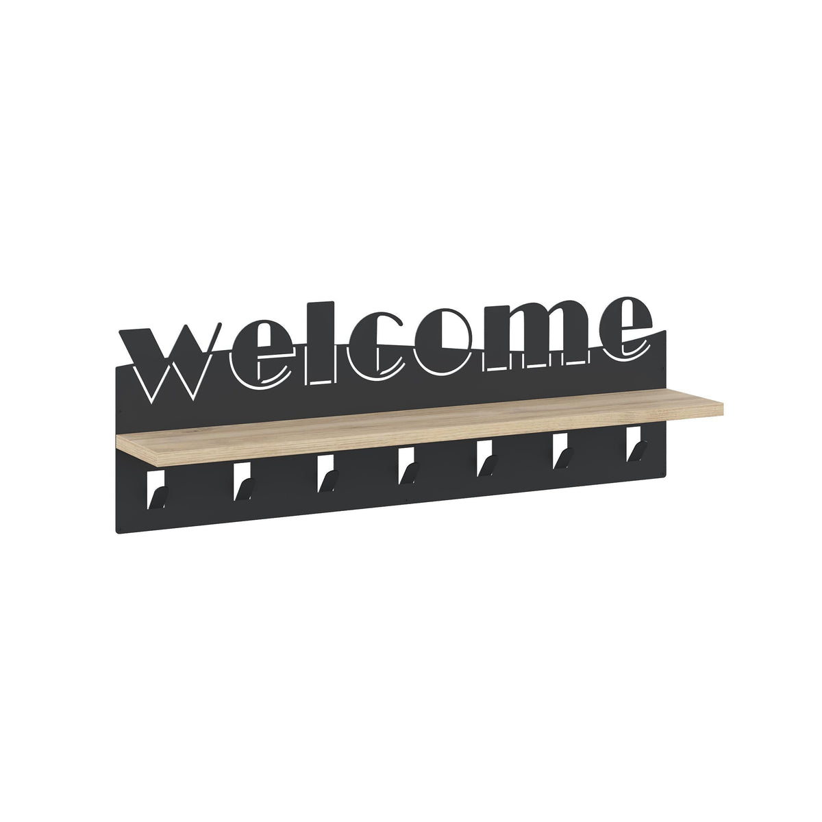 Welcome Hallway Coat Hanger Rack