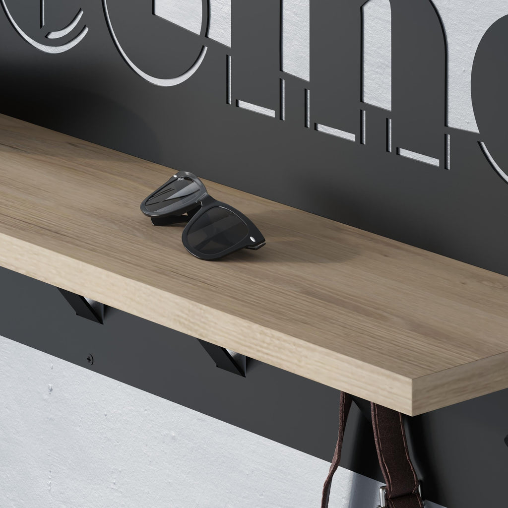 Welcome Hallway Coat Hanger Rack