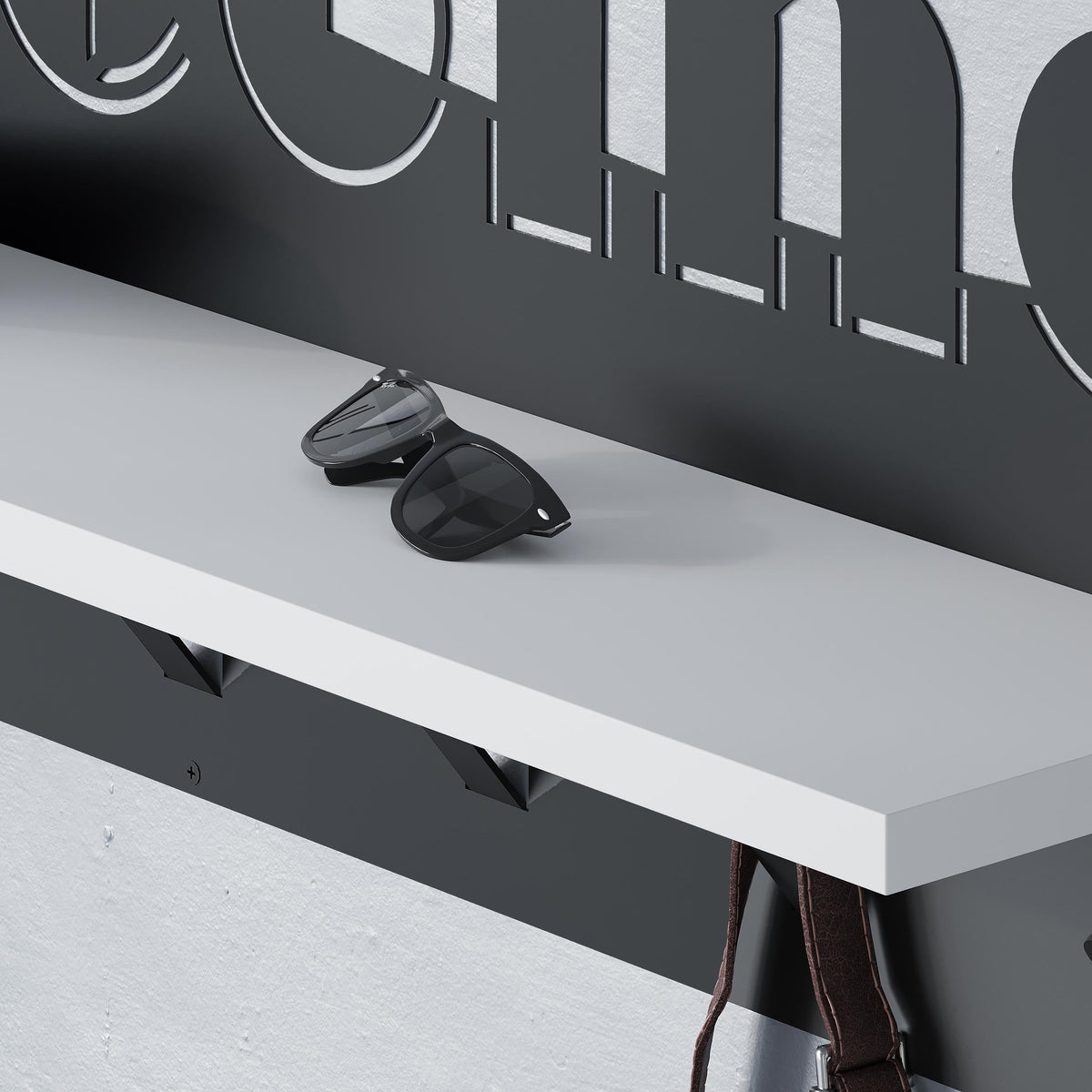 Welcome Hallway Coat Hanger Rack