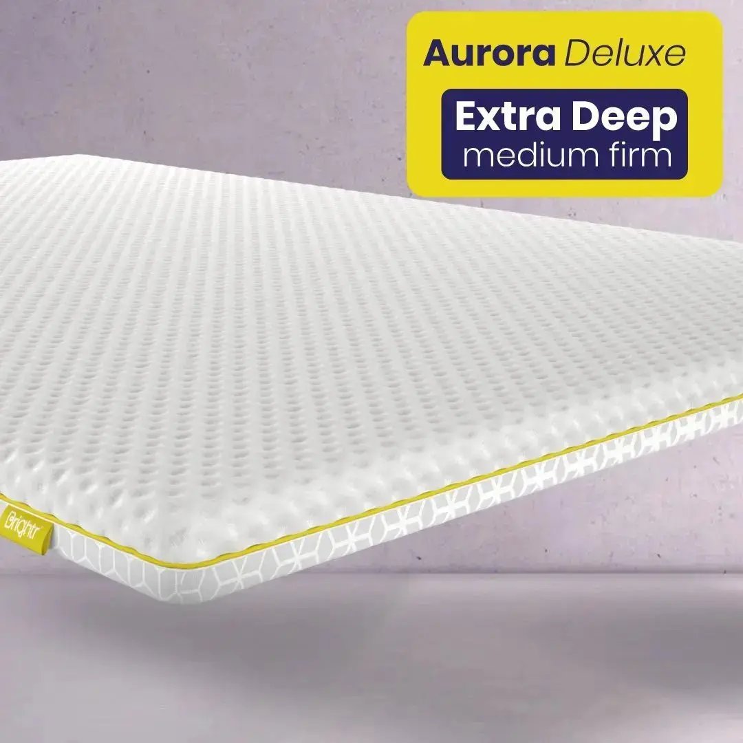 Brightr® Aurora Deluxe 2 in 1 Memory Foam mattress topper
