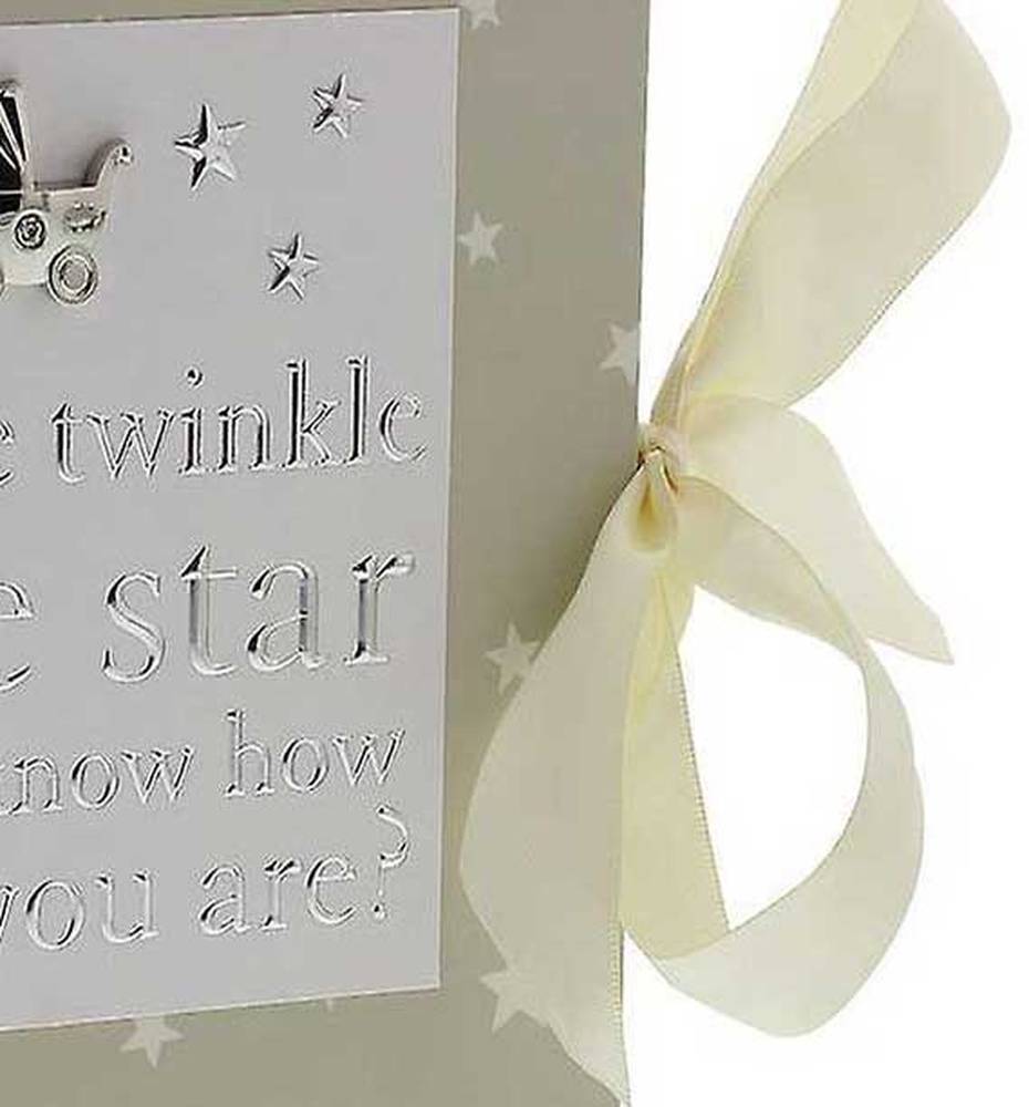 Juliana Twinkle Twinkle Slip In Baby Photo Album for 80 6x4 Photos 7x7.5 Inches