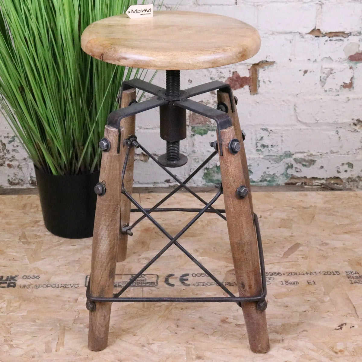 Chayana Adjustable Industrial Stool