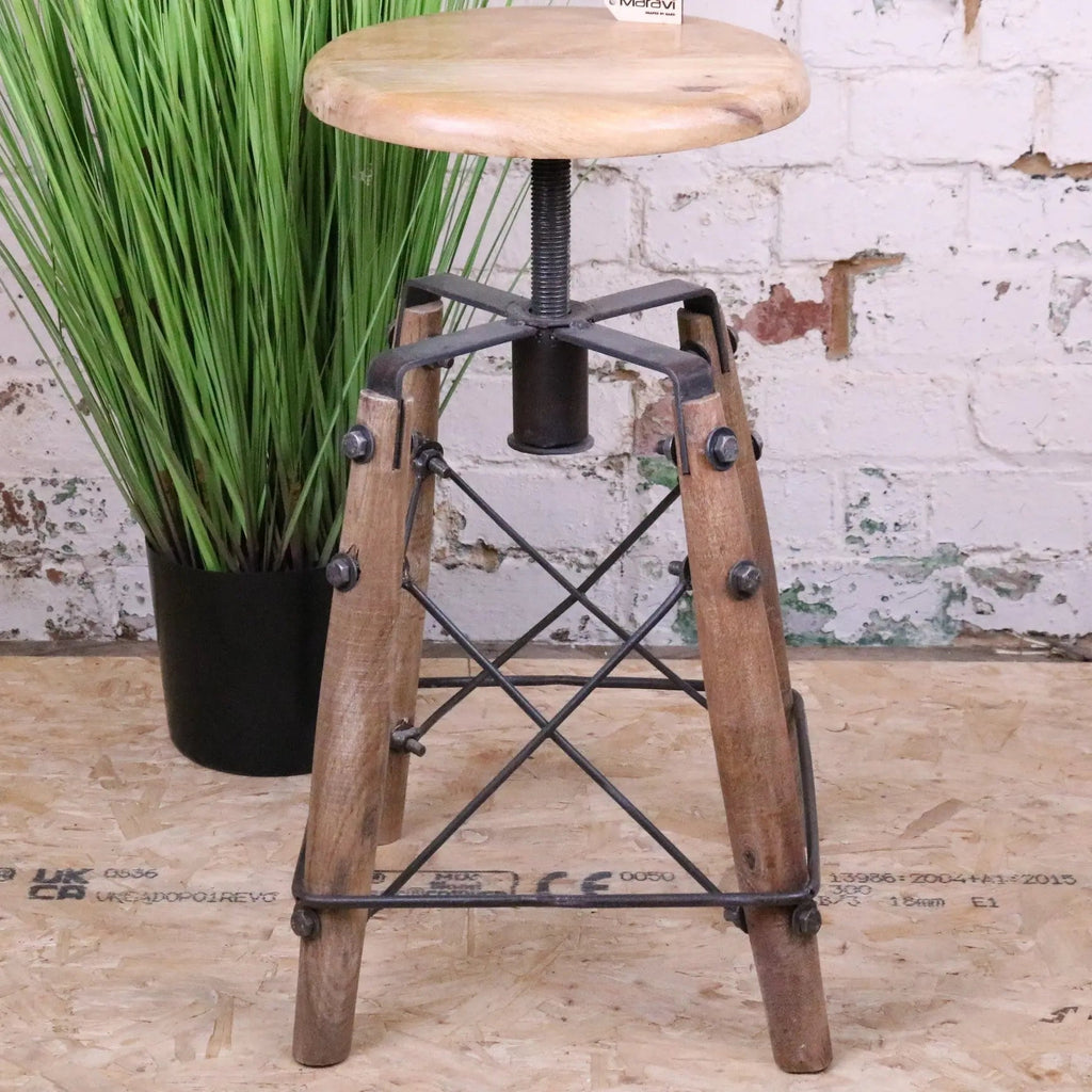 Chayana Adjustable Industrial Stool