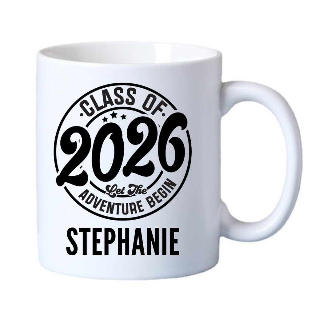 Personalised Let the Adventure Begin Class of 2026 Mug Gift | Graduation Gift