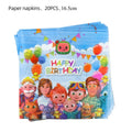 Cocomelon Kids Birthday Party Decorations Balloons Cups Plates Baby Shower Gift