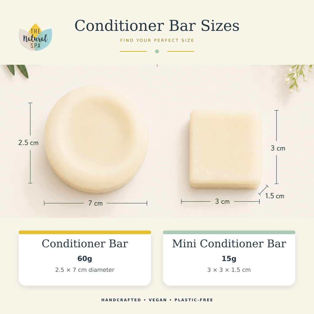 Rosemary & Lime Solid Conditioner Bar | Natural Hair Conditioner for All Hair Types | Vegan, Plastic-Free Hair Care